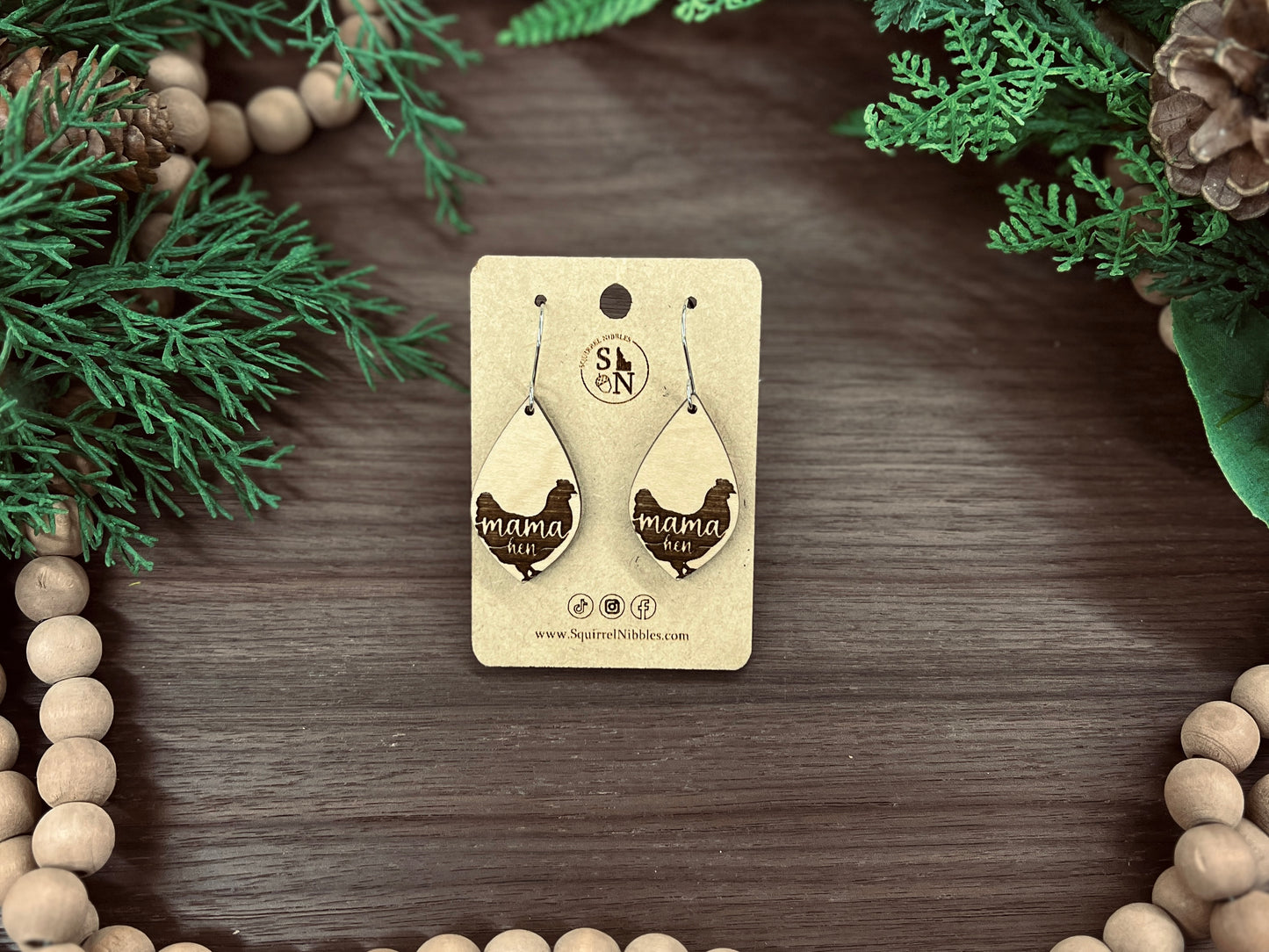 Momma Hen Earring drops