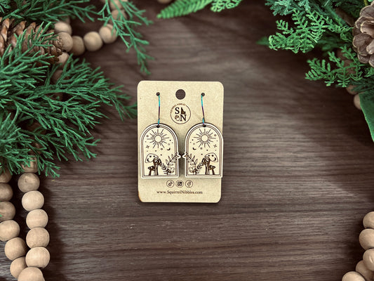 Whimsical Mushroom Earring Drops