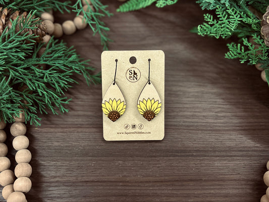 Sunflower Earring Drops