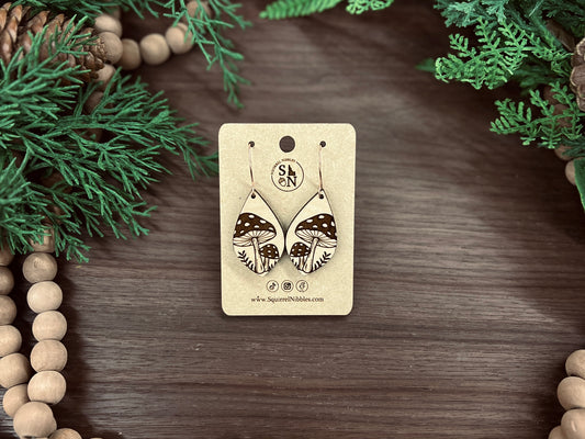 Mushroom Earring Drops