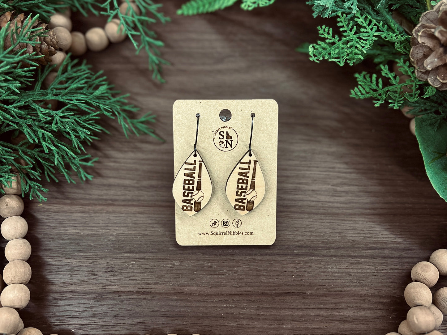 Baseball Earrings drops