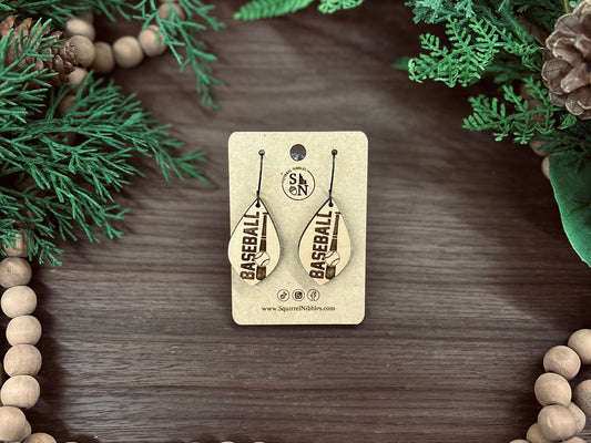Baseball Earrings drops